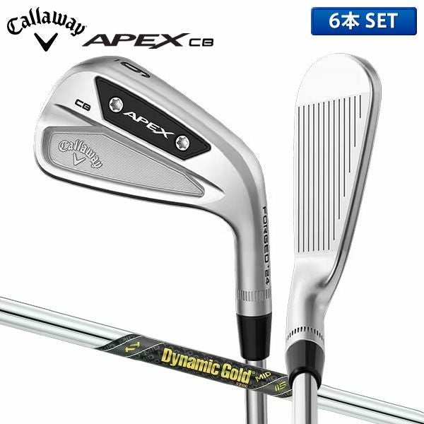 キャロウェイ　APEX DCB　アイアンセット　6本　KBSツアーV110(S) キャロウェイ APEX CB アイアンセット 6本組(5-P) Dynamic Gold MID115