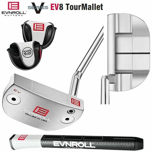 イーブンロール V-Series EV8 ツアーマレット パター ショートスラント