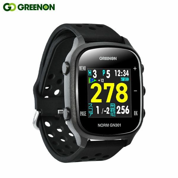 THE GOLF WATCH GN301 GPSナビ グリーンオン ゴルフウォッチ ノルム GN301 腕時計型 GPSナビの通販