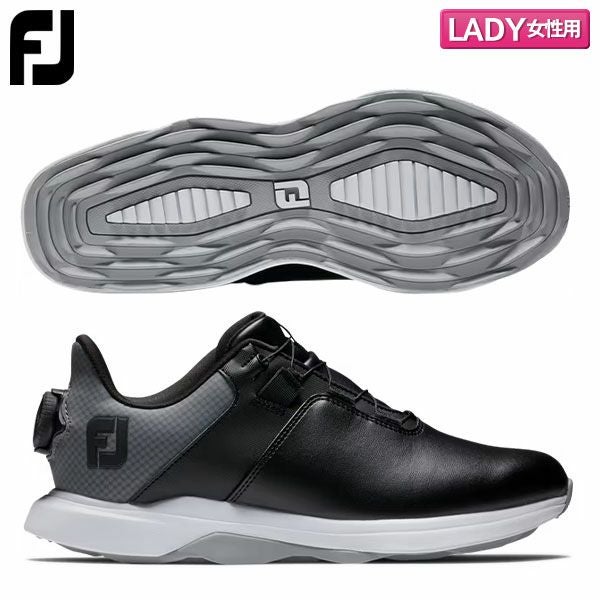 papa mama様美品FootJoyPROSLプロエスエルフットジョイ フットジョイ 98213 プロライト ボア スパイクレス ゴルフシューズの