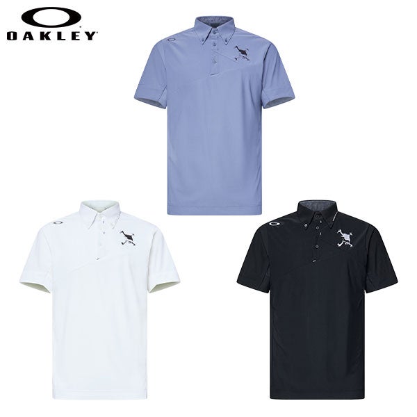 【新品／値段交渉可】オークリゴルフポロシャツ OAKLEY（オークリー） 半袖 ポロシャツ O-Sync Pack Abstract Hem Polo