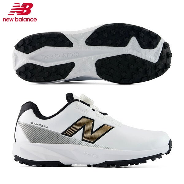 New Balance ゴルフシューズ ボアシステム ブラック　値下げ不可 ニューバランスゴルフ フューエルセル 910 V1 ボア U910B スパイクレス
